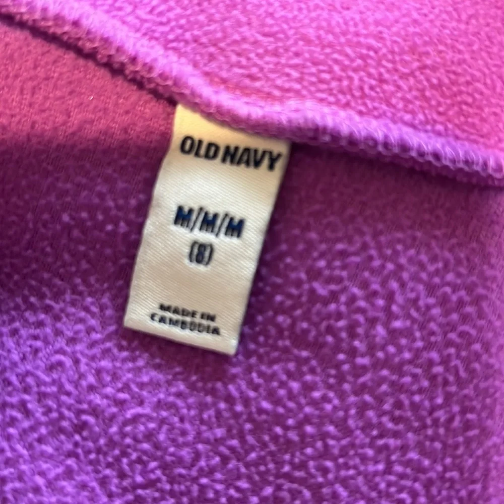 Old Navy Girls Purple Zip Pullover Size 8